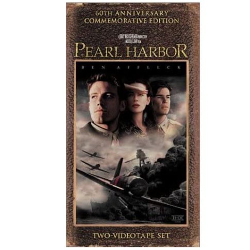 Pearl Harbor VHS 60th Anniversary Commemorative Edition Two-Videotape Set PG-13